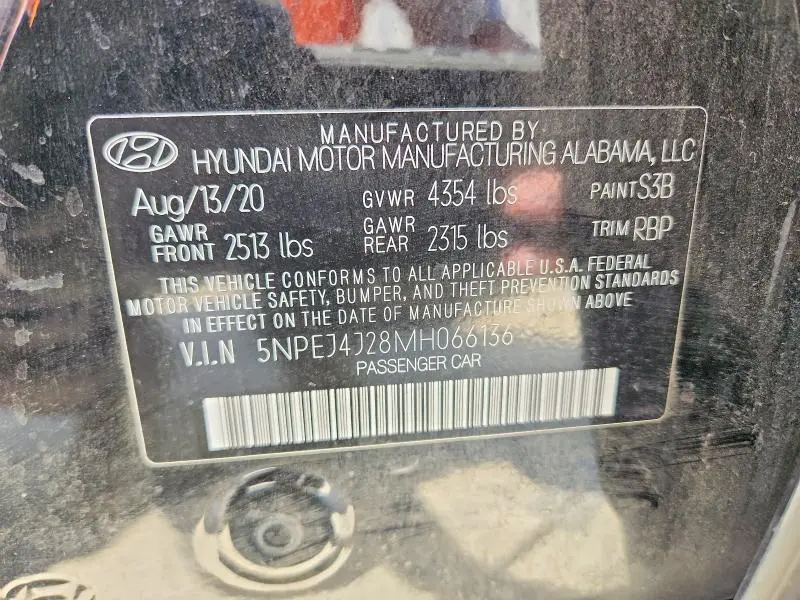 2021 HYUNDAI SONATA SEL PLUS  