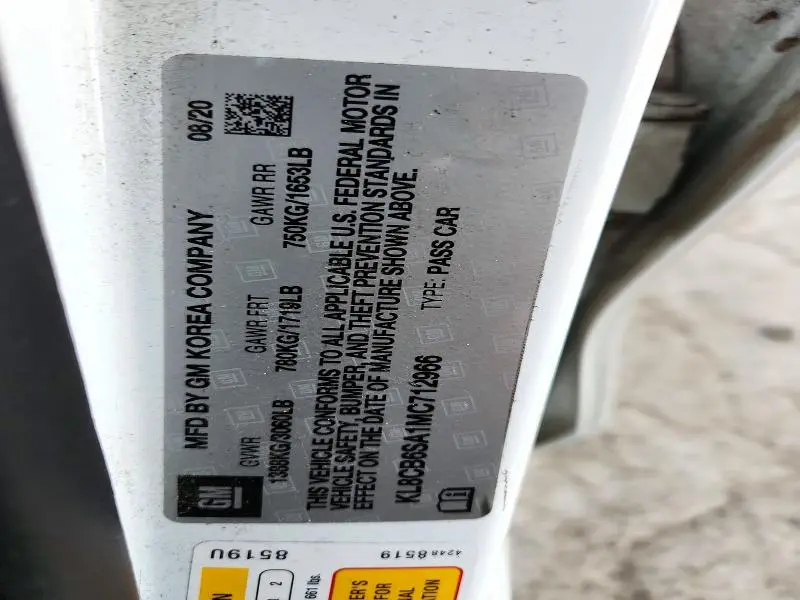 2021 CHEVROLET SPARK LS  