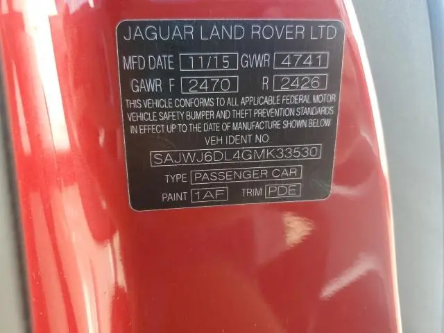 2016 JAGUAR F-TYPE R