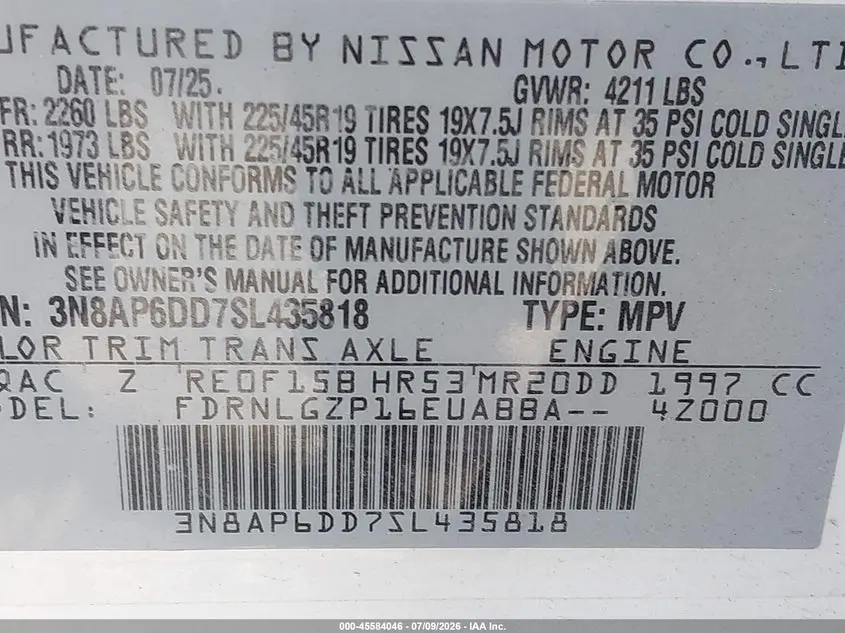2025 NISSAN KICKS SR INTELLIGENT AWD