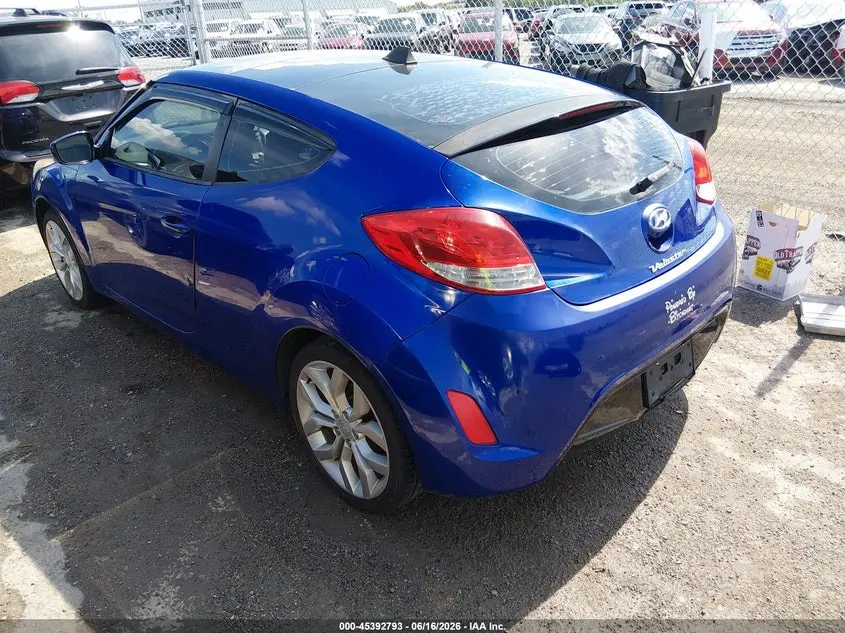 2012 HYUNDAI VELOSTER BASE W/BLACK