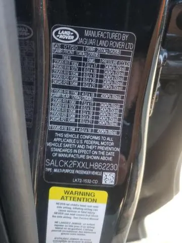 2020 LAND ROVER DISCOVERY SPORT   