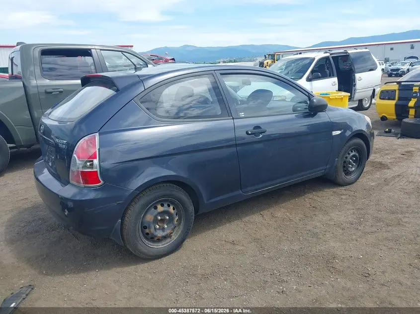 2010 HYUNDAI ACCENT BLUE
