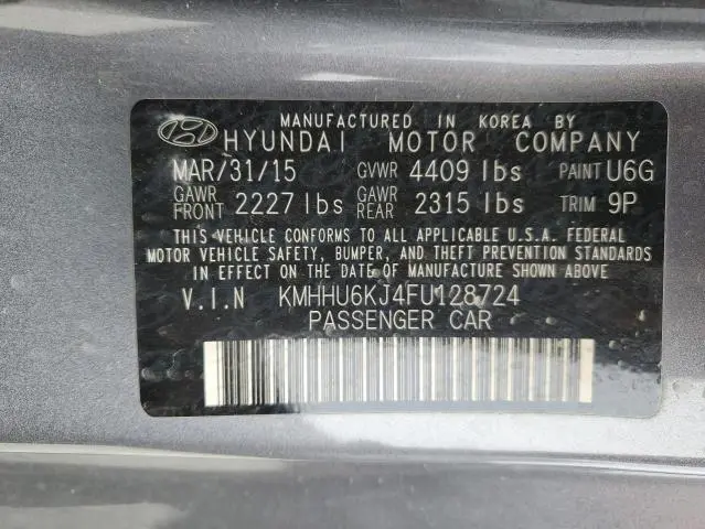 2015 HYUNDAI GENESIS COUPE 3.8L  