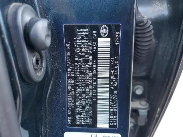 2015 TOYOTA CAMRY LE