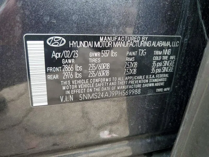 2023 HYUNDAI SANTA FE SEL  