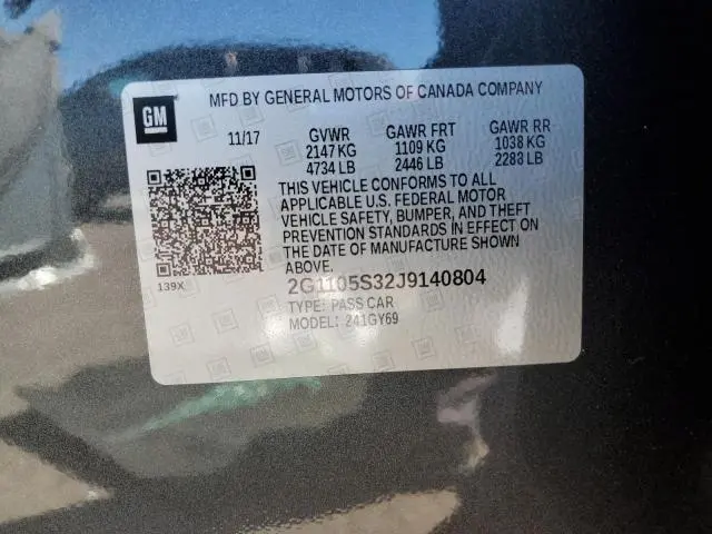 2018 CHEVROLET IMPALA LT  