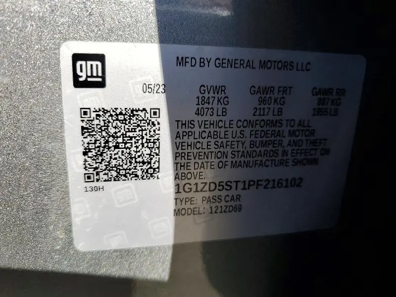 2023 CHEVROLET MALIBU LT  