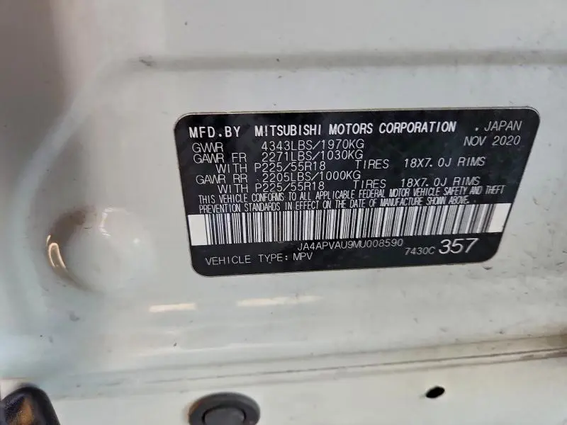 2021 MITSUBISHI OUTLANDER SPORT SE  