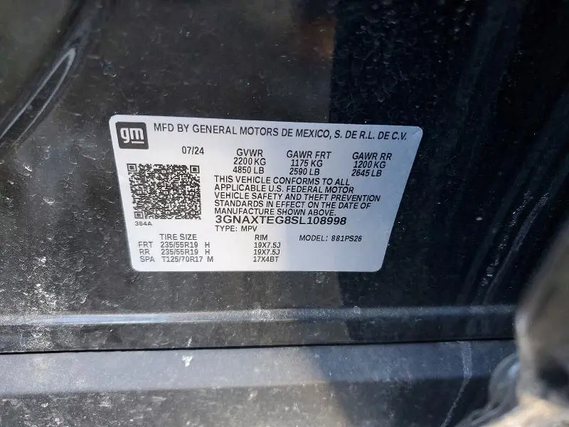 2025 CHEVROLET EQUINOX RS  