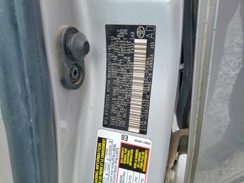2010 TOYOTA COROLLA LE  