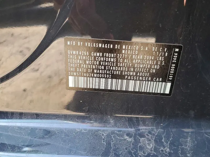 2019 VOLKSWAGEN GTI S  
