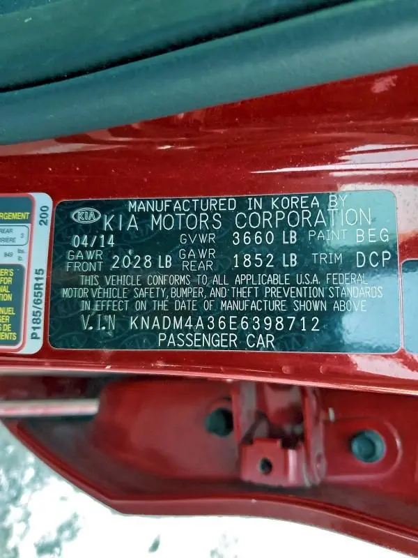 2014 KIA RIO LX  