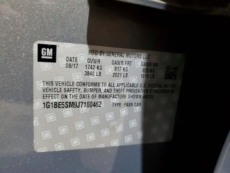 2018 CHEVROLET CRUZE LT  