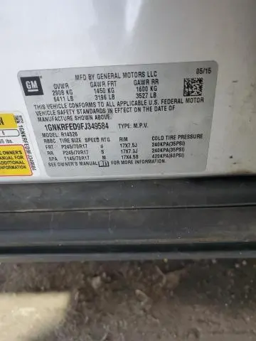 2015 CHEVROLET TRAVERSE LS  