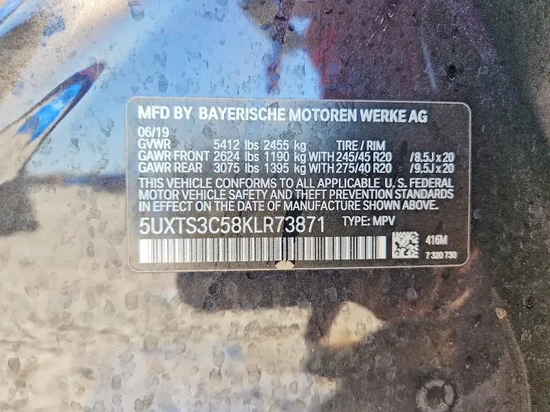 2019 BMW X3 XDRIVEM40I  