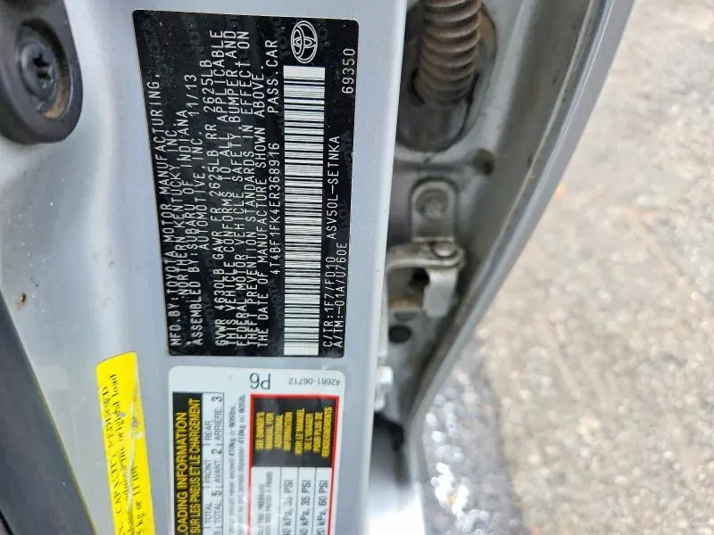 2014 TOYOTA CAMRY LE  