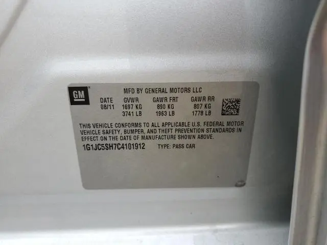 2012 CHEVROLET SONIC LT  