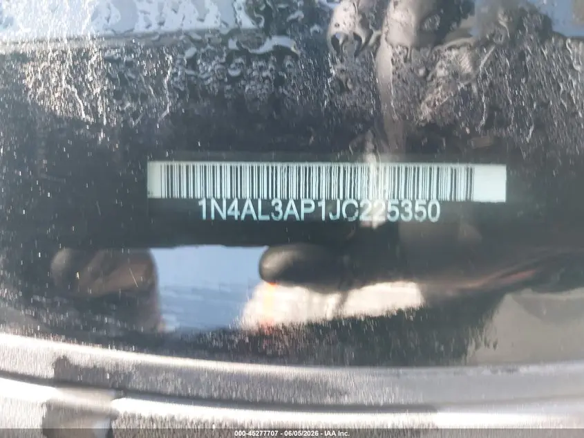 2018 NISSAN ALTIMA 2.5 SV