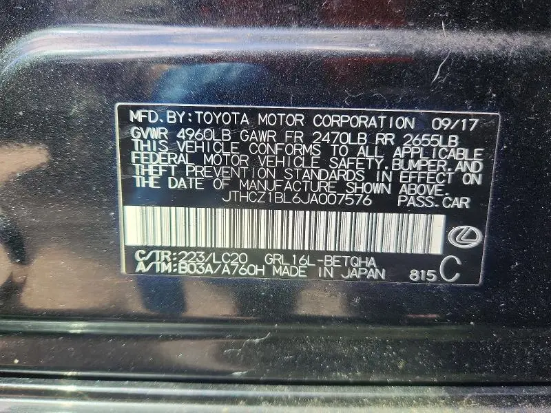 2018 LEXUS GS 350 BASE  