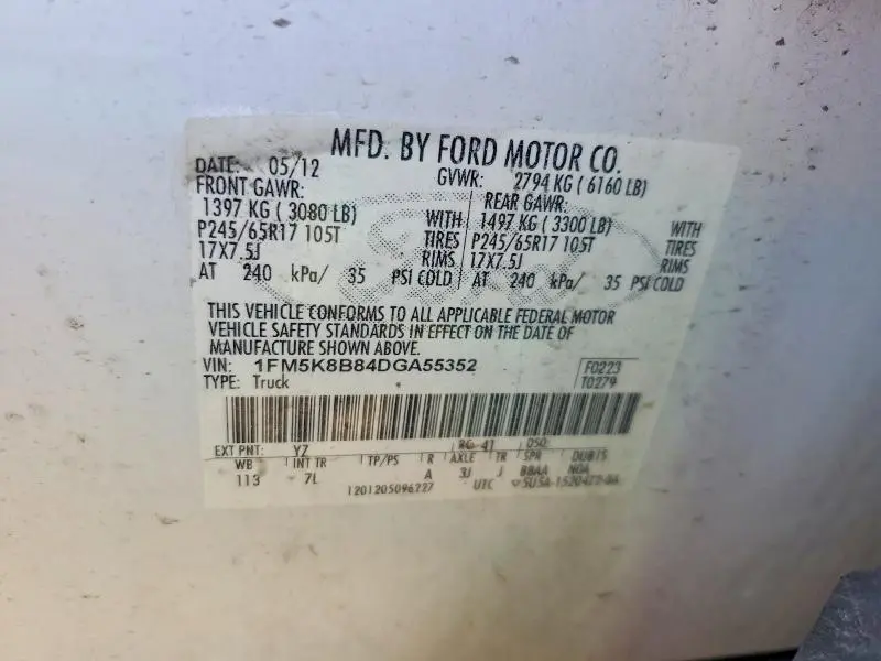 2013 FORD EXPLORER   
