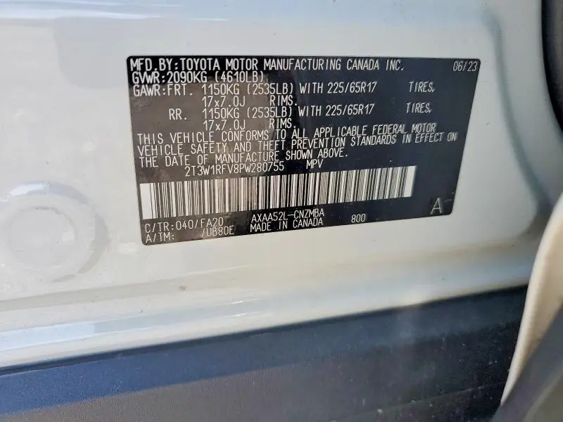 2023 TOYOTA RAV4 XLE  