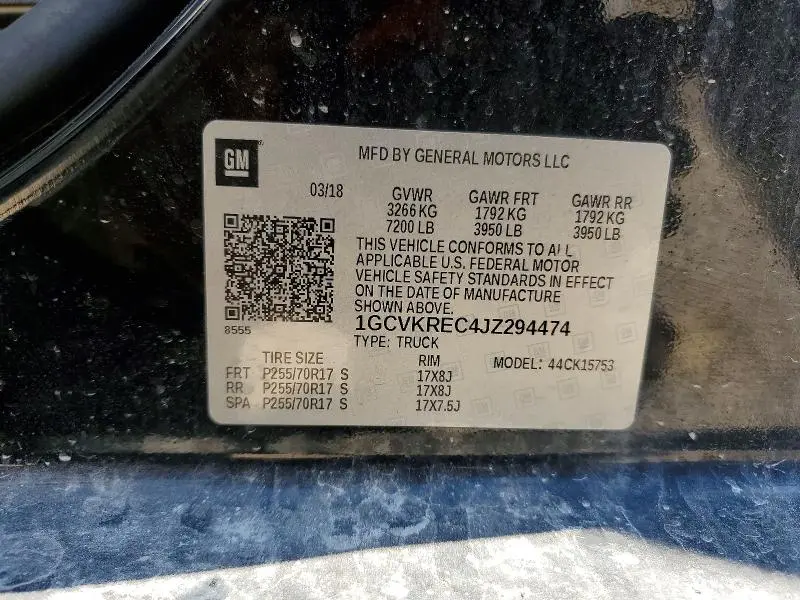 2018 CHEVROLET SILVERADO K1500 LT  