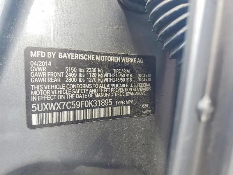 2015 BMW X3 XDRIVE35I  