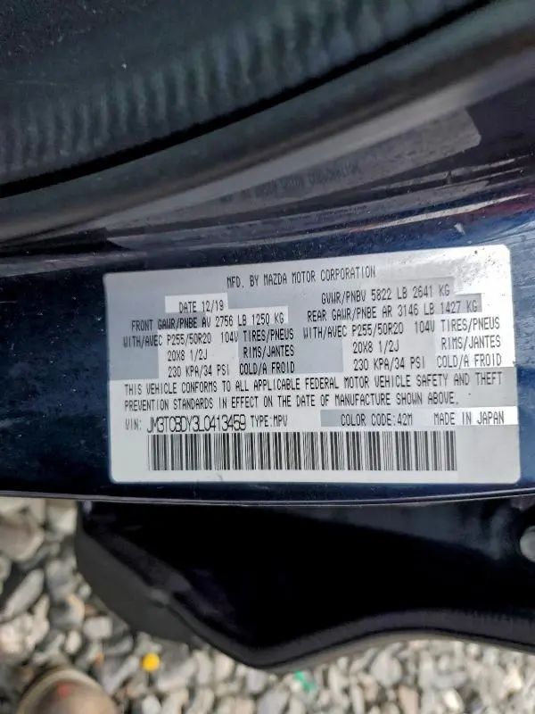 2020 MAZDA CX-9 GRAND TOURING  