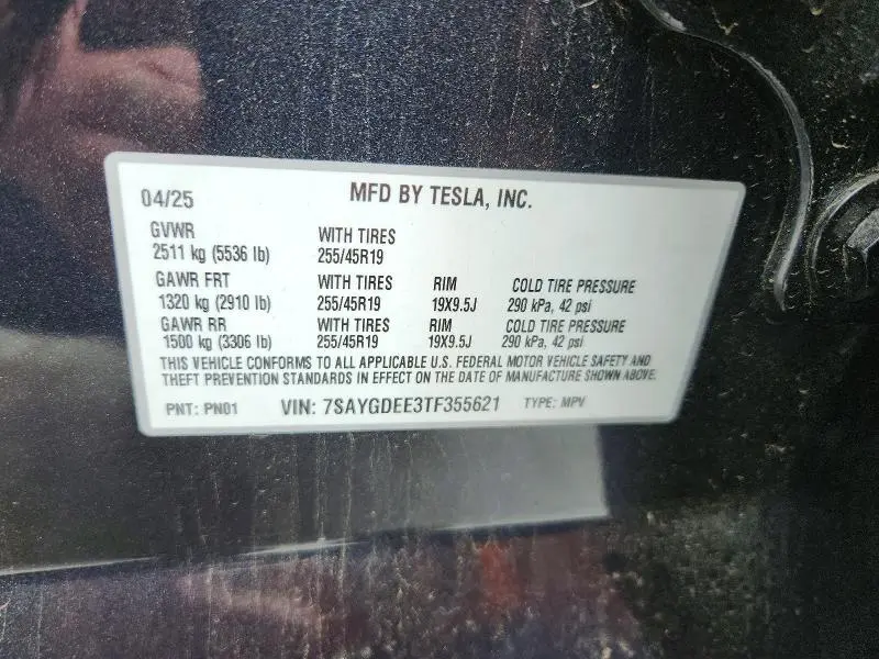 2026 TESLA MODEL Y   