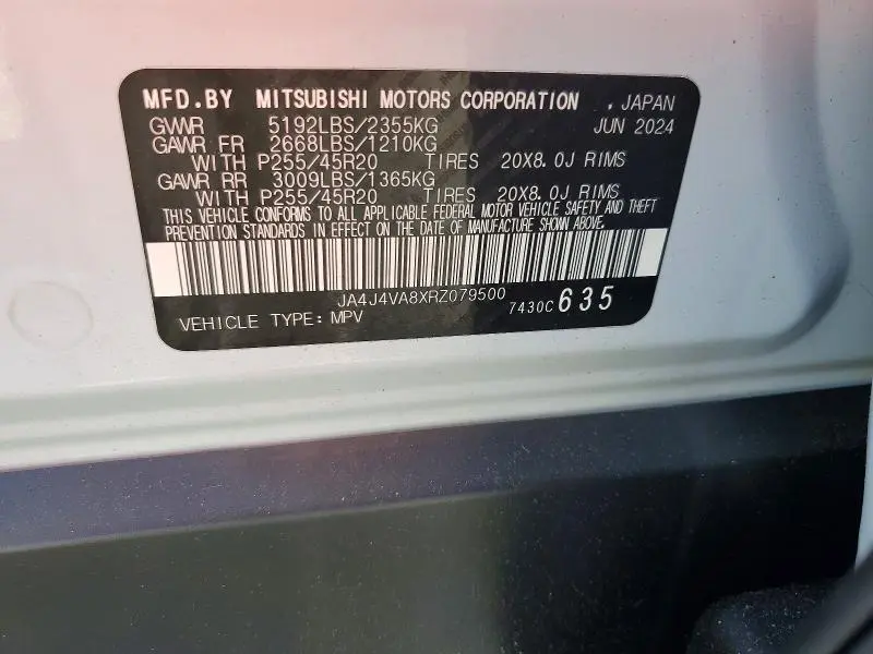 2024 MITSUBISHI OUTLANDER SE  