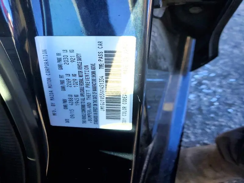 2016 MAZDA 6 TOURING  