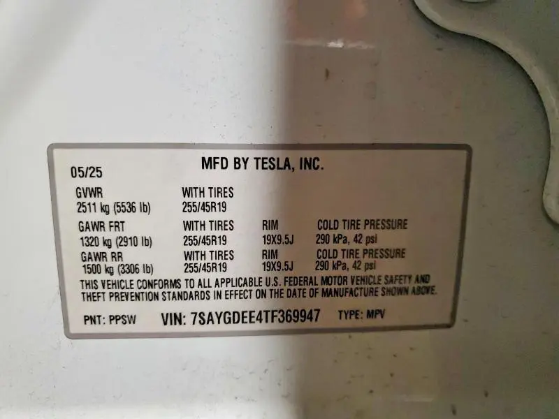 2026 TESLA MODEL Y   