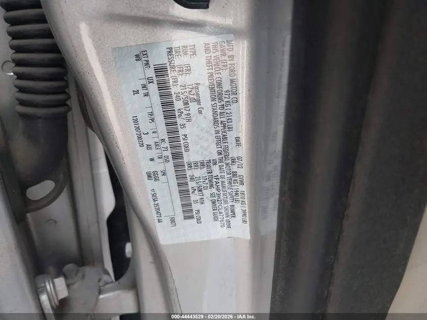 2012 FORD FOCUS SEL