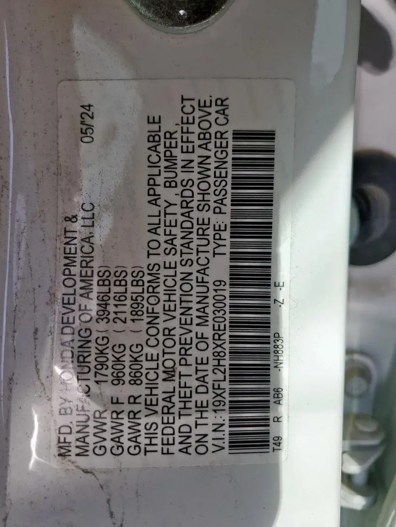 2024 HONDA CIVIC SPORT  