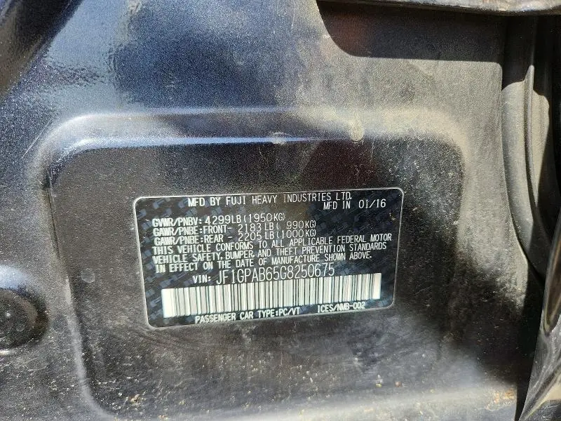 2016 SUBARU IMPREZA PREMIUM  