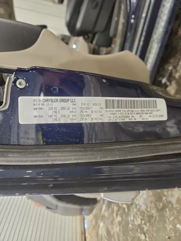 2012 CHRYSLER TOWN & COUNTRY TOURING  