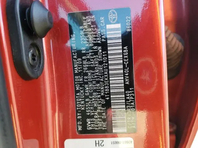 2010 TOYOTA CAMRY HYBRID  