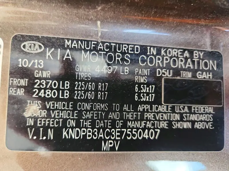 2014 KIA SPORTAGE LX  