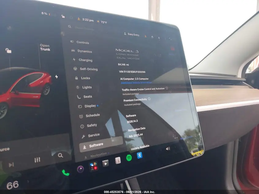 2018 TESLA MODEL 3 LONG RANGE/PERFORMANCE
