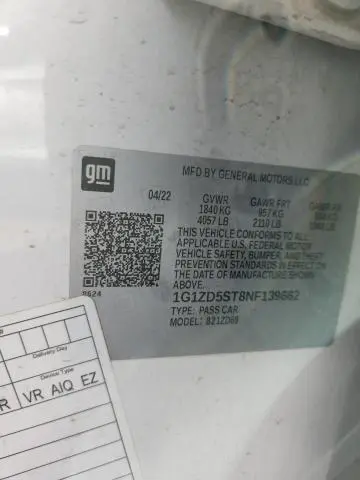 2022 CHEVROLET MALIBU LT