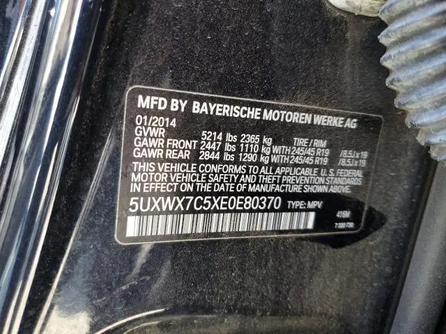 2014 BMW X3 XDRIVE35I  