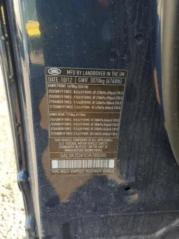 2013 LAND ROVER RANGE ROVER SPORT HSE LUXURY  