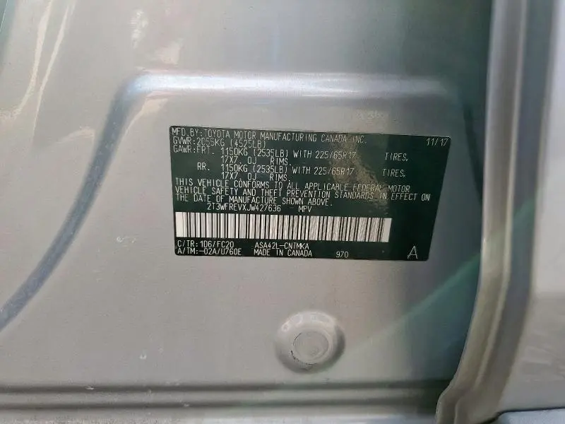 2018 TOYOTA RAV4 ADVENTURE  