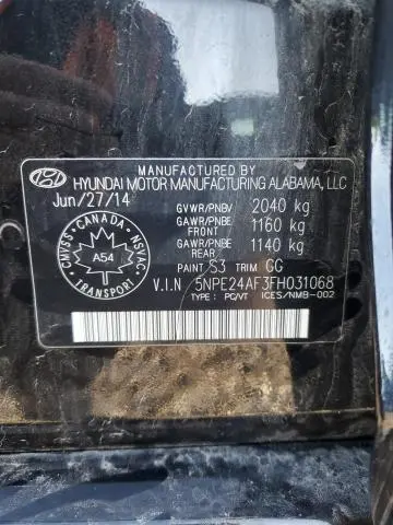 2015 HYUNDAI SONATA SE  