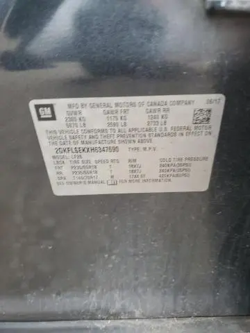 2017 GMC TERRAIN SLE  