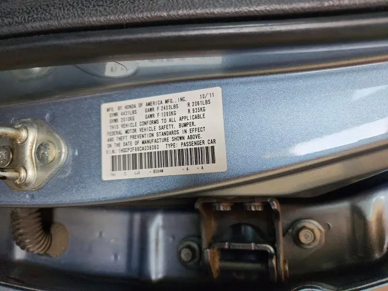 2012 HONDA ACCORD EXL  