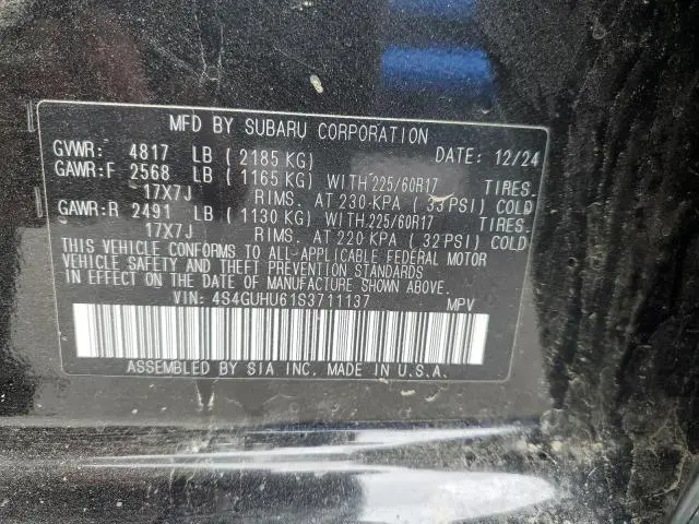 2025 SUBARU CROSSTREK WILDERNESS  