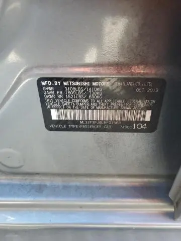 2020 MITSUBISHI MIRAGE G4 ES  