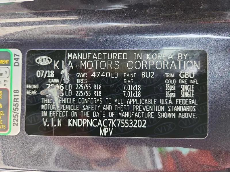 2019 KIA SPORTAGE EX  